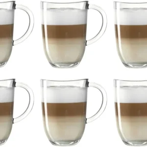 Leonardo Latte Macchiato Glazen - Napoli 380 ml - 6 stuks - Hittebestendig
