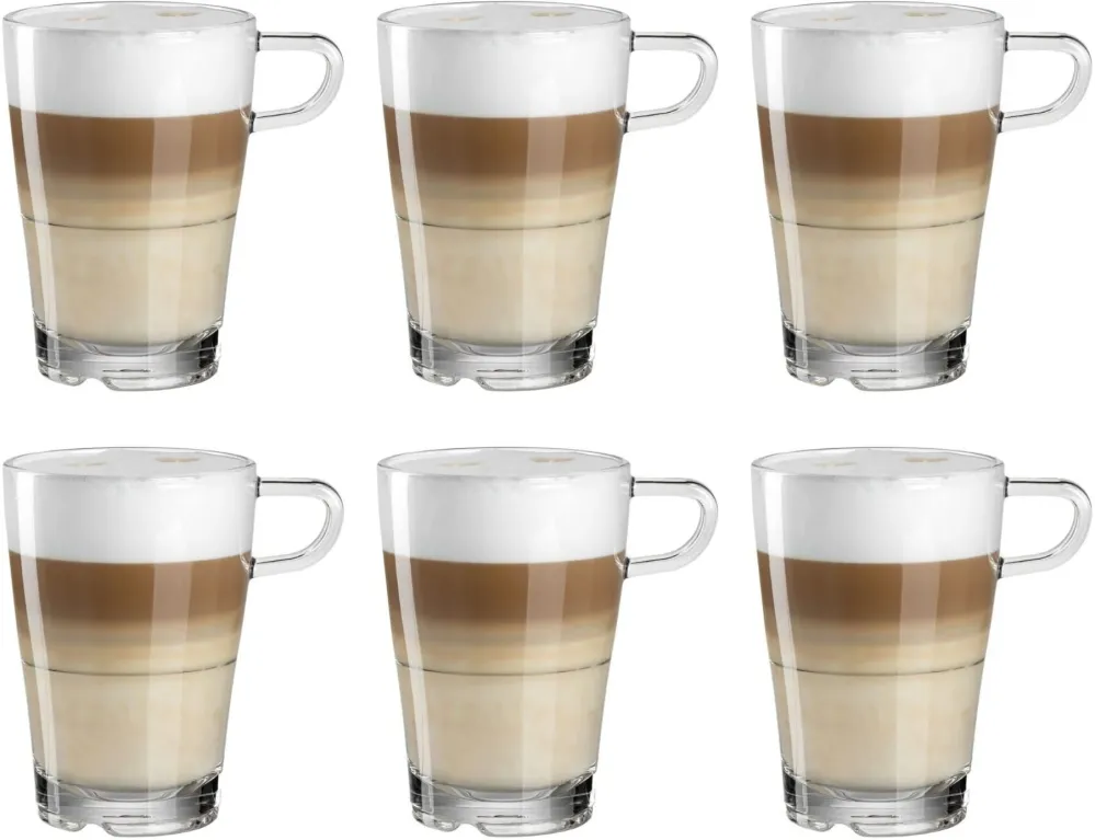 Leonardo Latte Macchiato Glazen Senso - Stapelbaar - 350 ml - 6 stuks