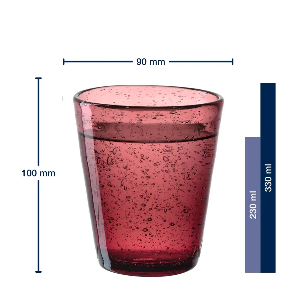 Leonardo Waterglazen Burano Warm - 330 ml - 4 Stuks