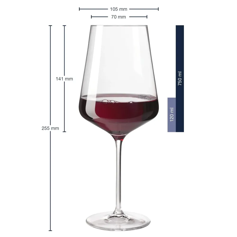 Leonardo Wijnglazenset (Rode Wijnglazen + Witte Wijnglazen) - Puccini - 12 delige set