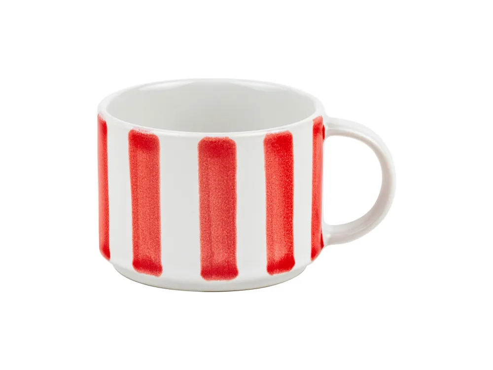 Leopold Vienna - Koffiekop Franca - set van 4 - streepdessin