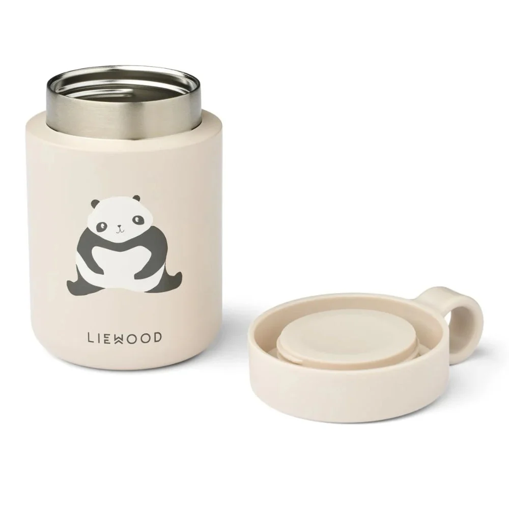 Liewood kinder lunchthermos Kiani Panda / Sandy 250 ml