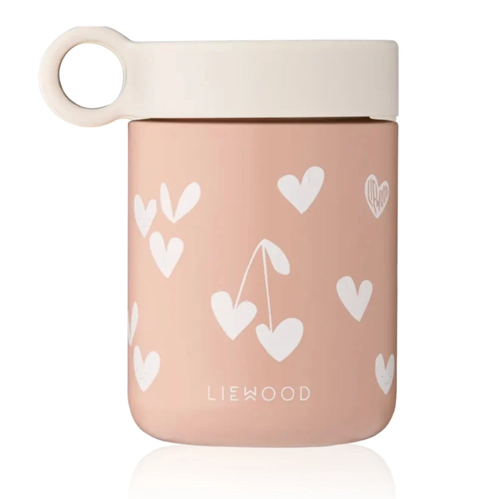 Liewood thermoskan voor kinderen Kiani Sweethearts / Bleek toscane 250ml