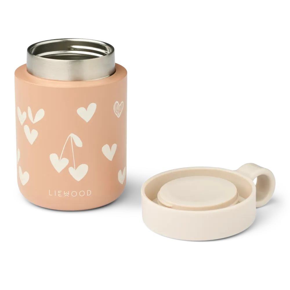Liewood thermoskan voor kinderen Kiani Sweethearts / Bleek toscane 250ml