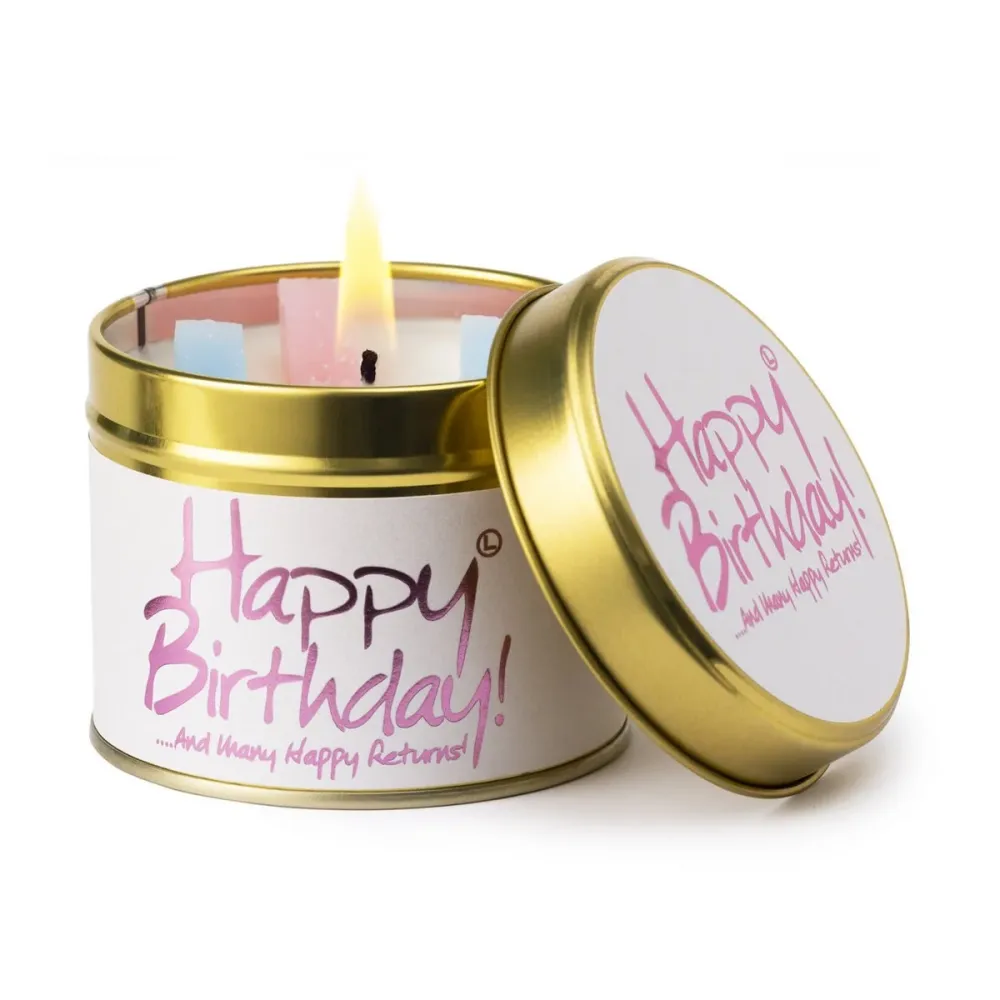 Lily Flame Geurkaars Happy Birthday