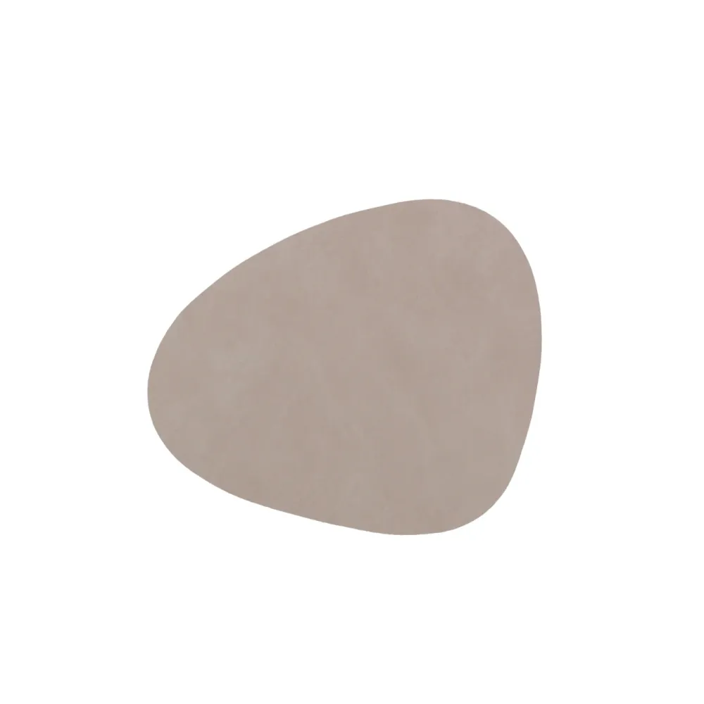 LIND DNA Glass Mat Curve 11x13cm Nupo Light Grey