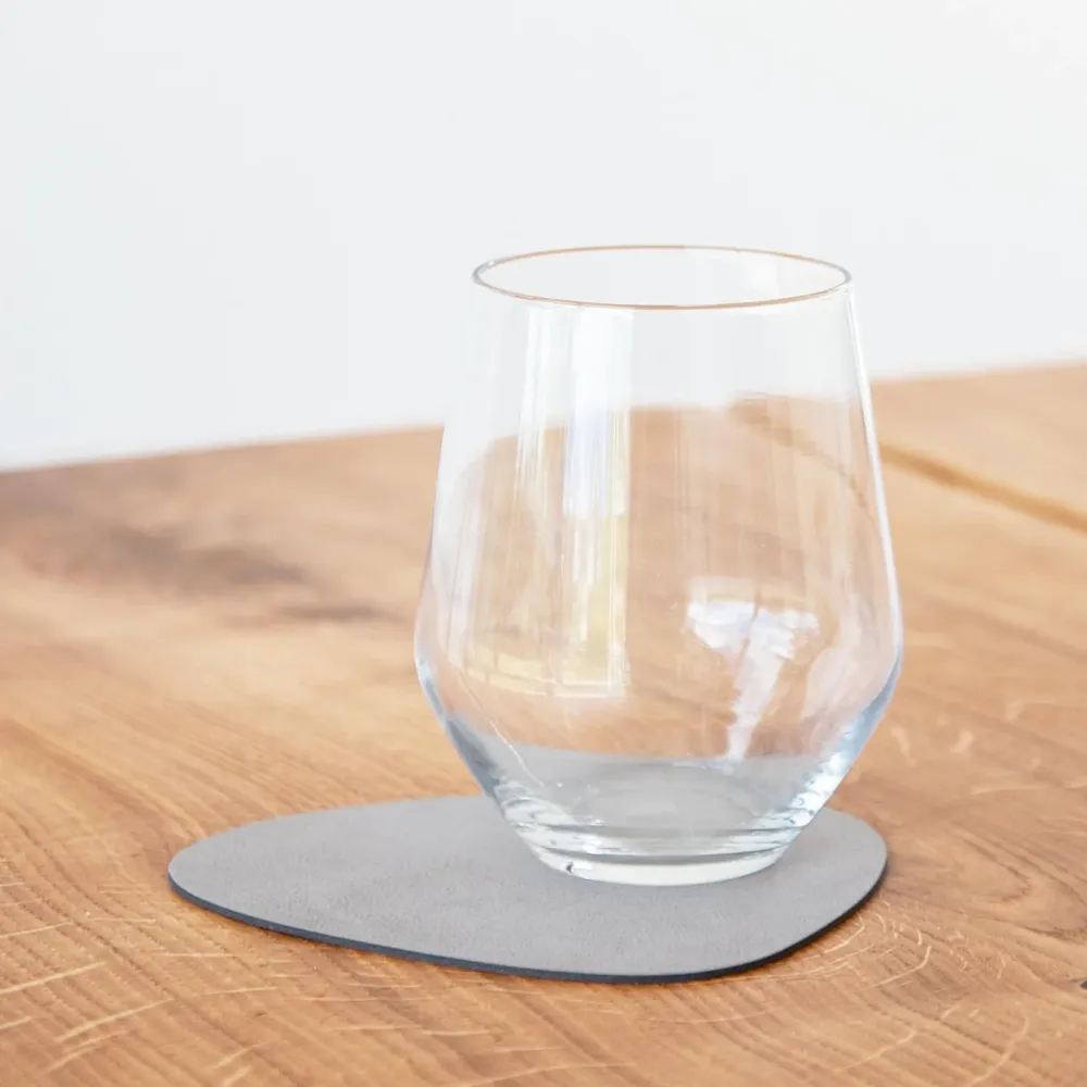 LIND DNA Glass Mat Curve 11x13cm Nupo Light Grey