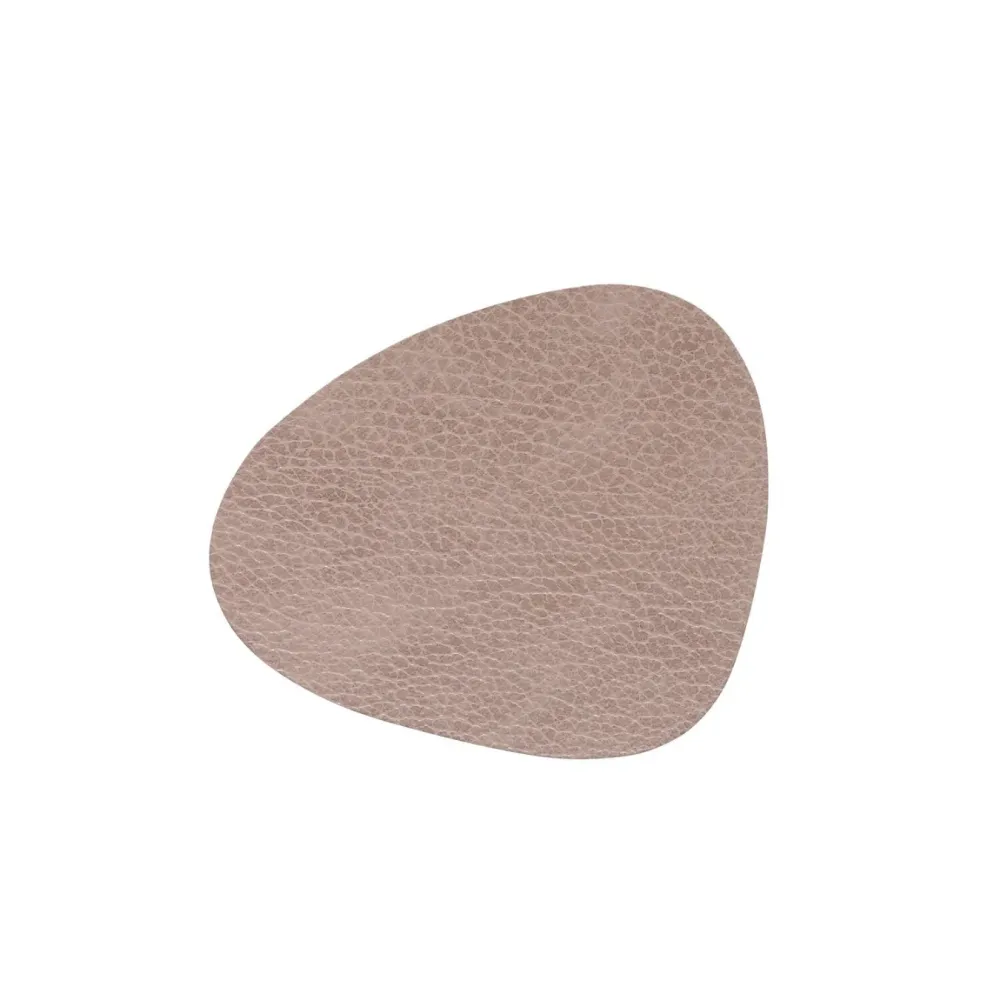 LIND DNA Glass Mat Curve 11x13cm Hippo Warm Grey
