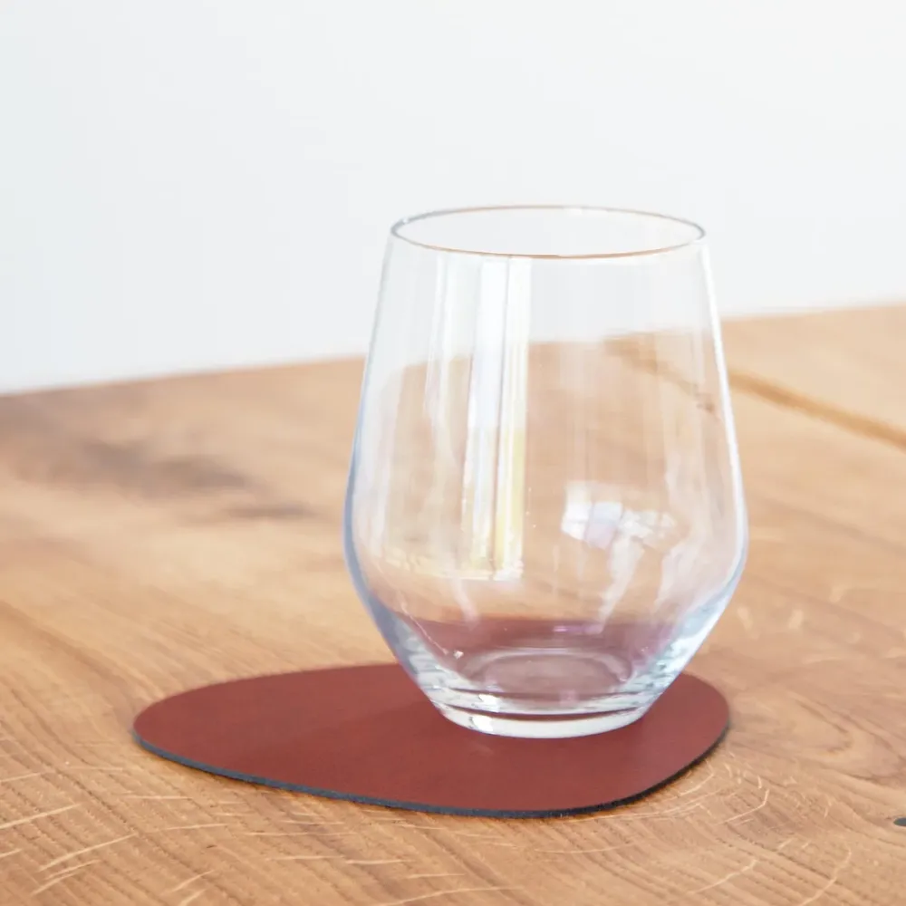 LIND DNA Glass Mat Curve 11x13cm Nupo Sienna