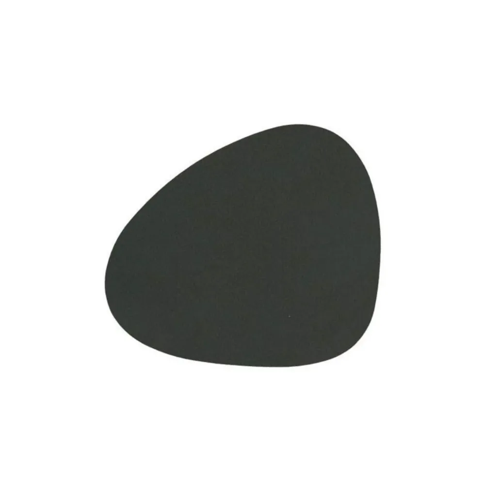 LIND DNA Glass Mat Curve 11x13cm Nupo Dark Green