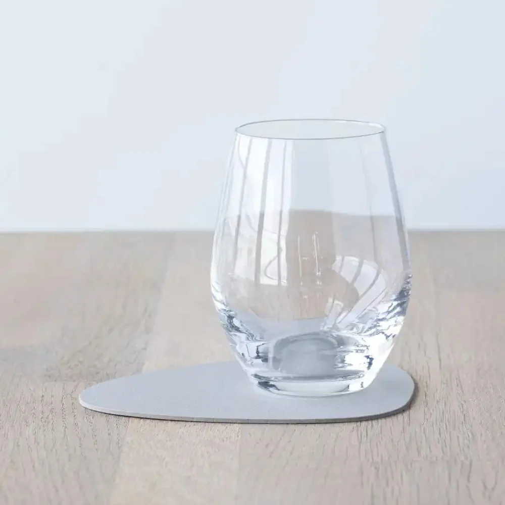 LIND DNA Glass Mat Curve 11x13cm Nupo Oyster White