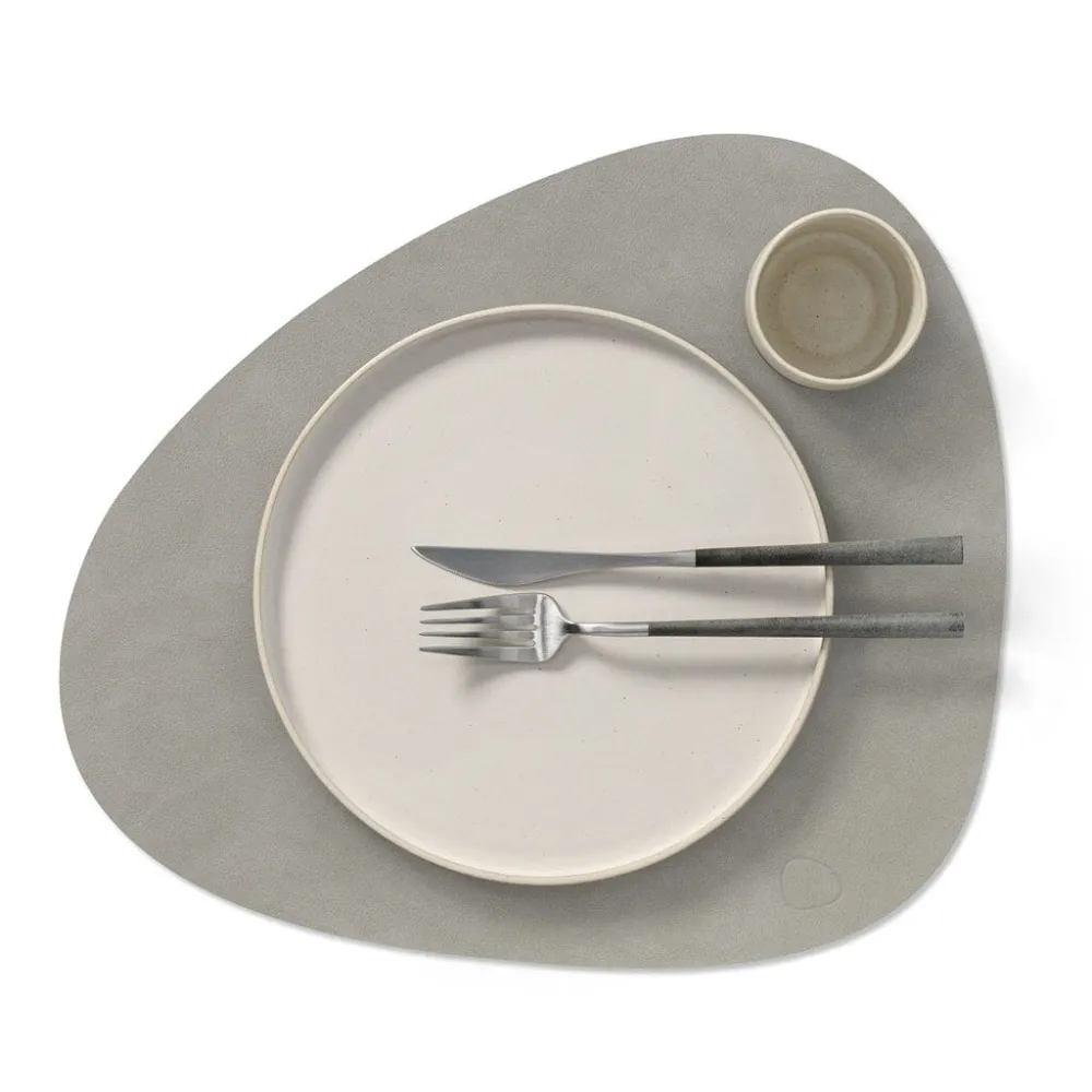 Lind DNA - Placemat Curve L Nupo Lichtgrijs