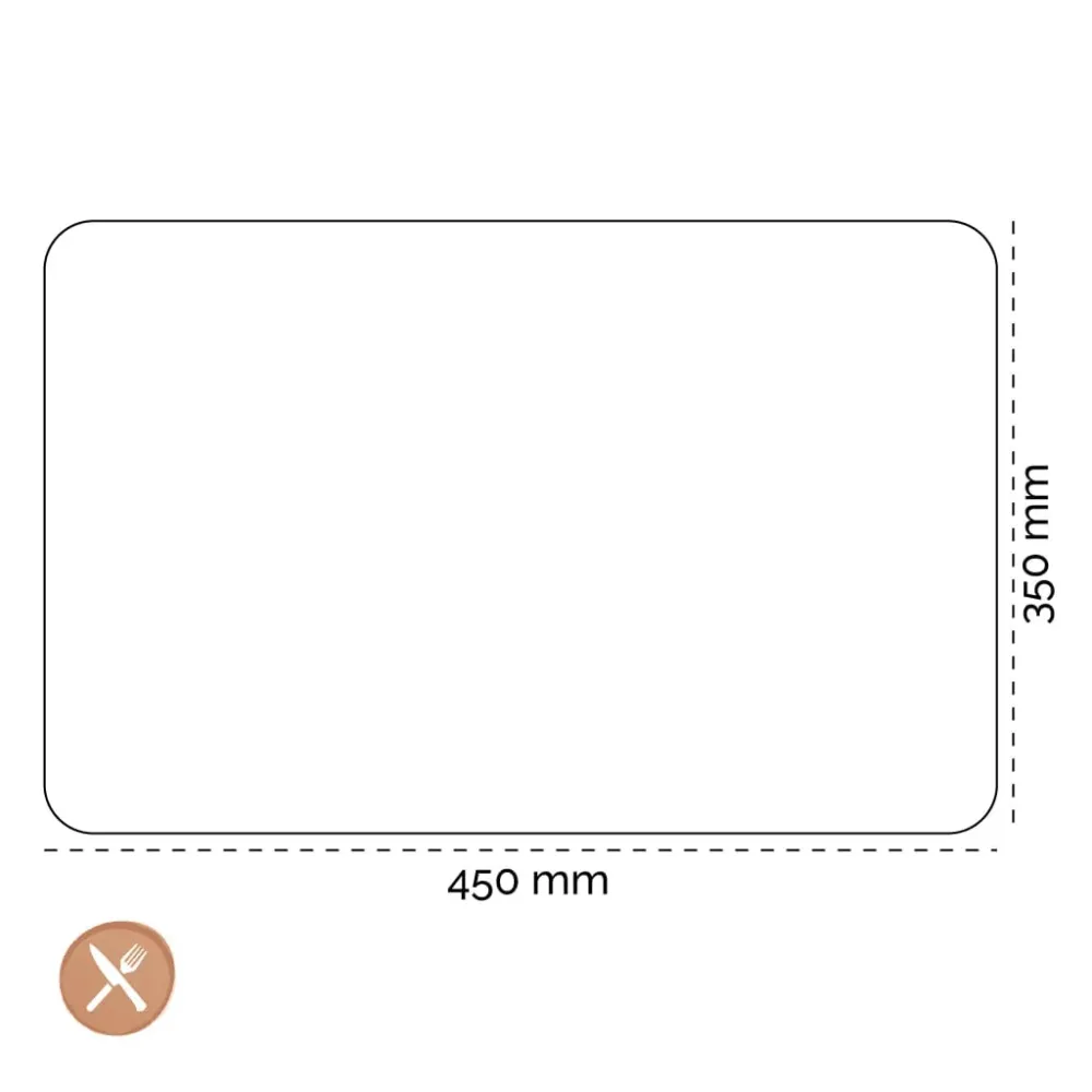 Lind DNA - Placemat Vierkant L Nupo Kaviaar