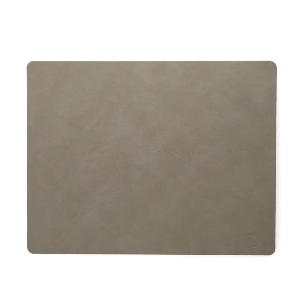 Lind DNA - Placemat Vierkant L Nupo Lichtgrijs