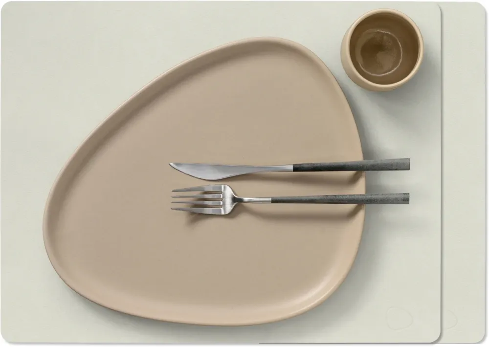 LIND DNA Placemats Nupo - Leer - Linen - 45 x 35 cm - 2 Stuks