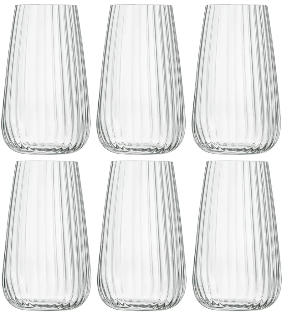 Luigi Bormioli Longdrinkglazen - Waterglazen - Cocktailglazen - Speakeasies - 570 ml - 6 Stuks