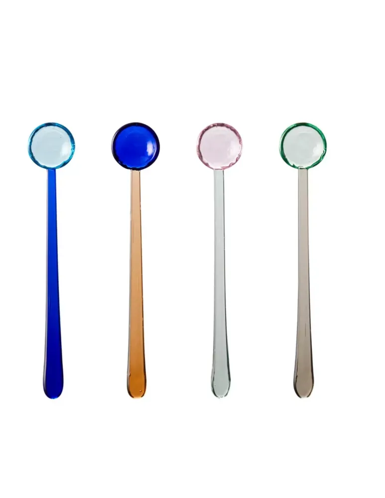 Lyngby Glas Glass lepels Torino 18 cm - 4 stuks Assorti