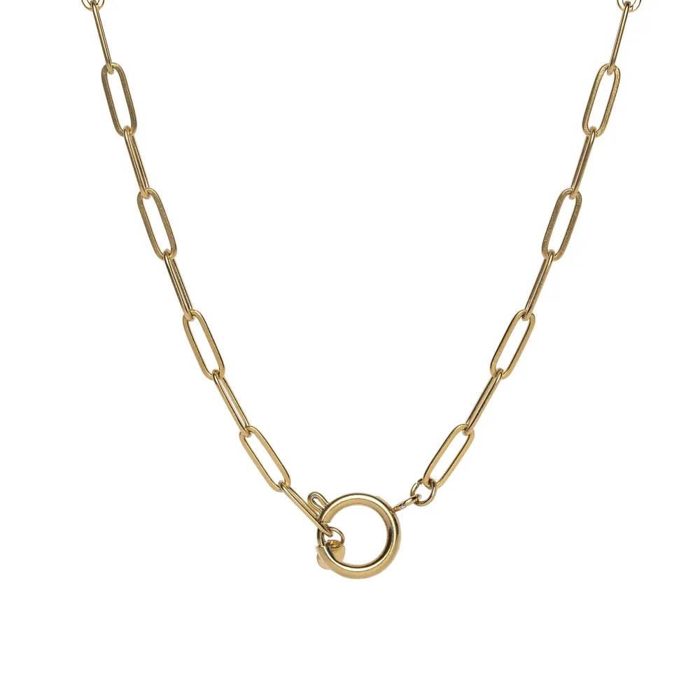 Madam label Ketting chain big plain goud