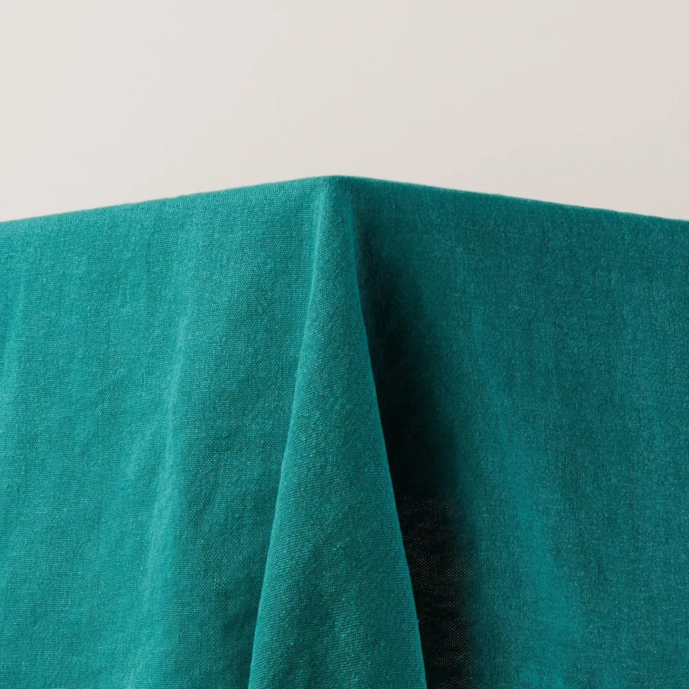 Madura Rechthoekig tafelkleed Nino lagune en zwarte slinger 140x250 cm