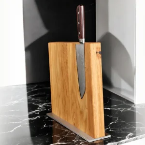 Magnetische design-messenblok van eikenhout