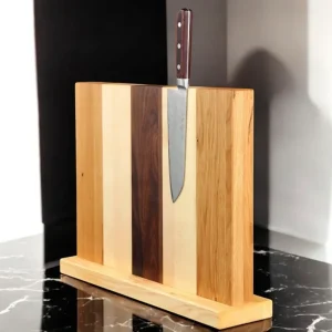 Magnetische messenblok van berken, eiken, notenhout