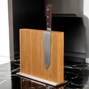 Magnetische messenblok van eikenhout
