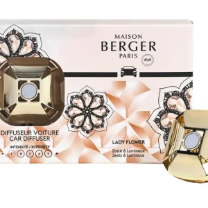 Maison Berger Autoparfum Diffuser Eternity Or / Lady Flower - Met navulling