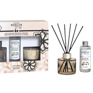 Maison Berger Giftset - Geurstokjes & Geurkaars - Eternity Nude - Lady Flower