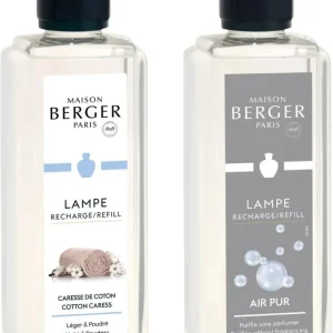 Maison Berger Navulling - voor geurbrander - So Neutral + Cotton Caress - 2 x 500 ml