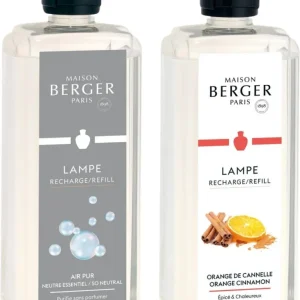 Maison Berger Navulling - voor geurbrander - So Neutral + Orange Cinnamon - 2 x 1 Liter