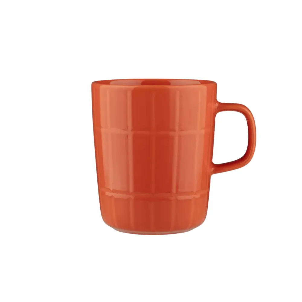 Marimekko Oiva Tiiliskivi Mok Oranje 25 cl