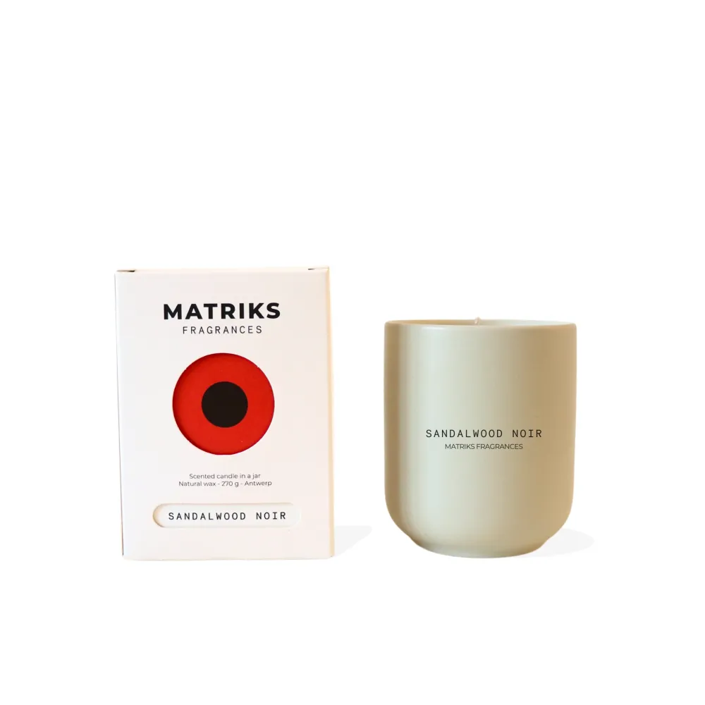 Matriks Fragrances Geurkaars Keramiek Sandalwood Noir 270 g