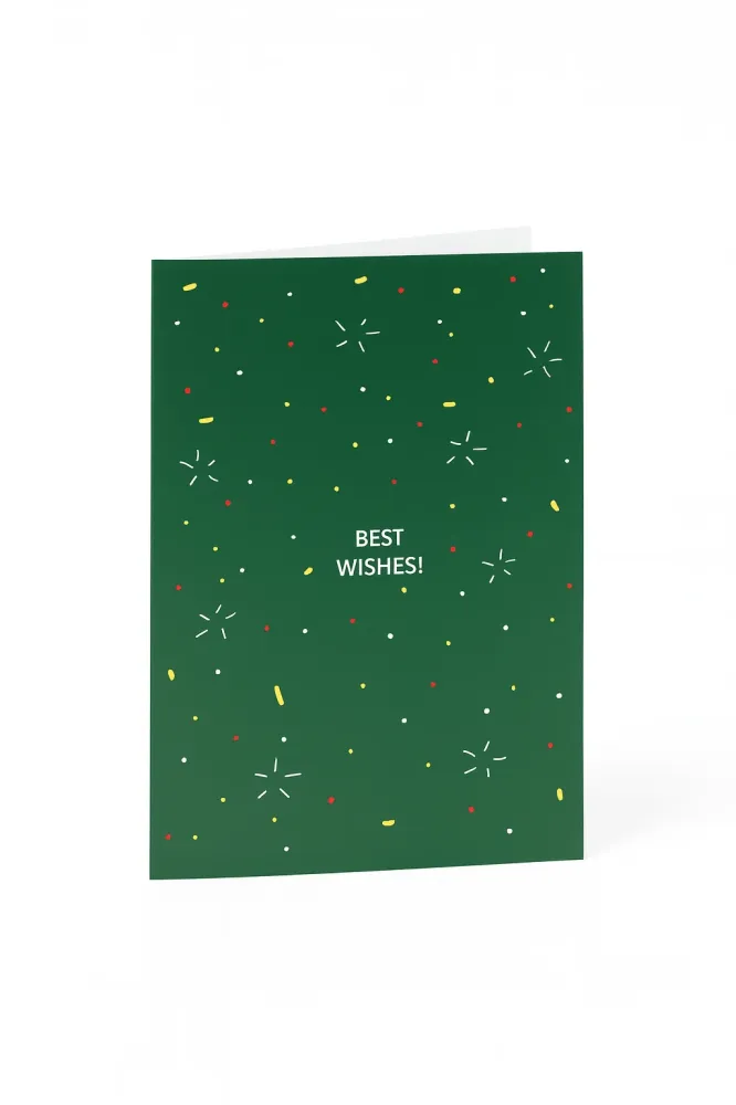 Matriks Kerst- en Nieuwjaarskaart Best Wishes!