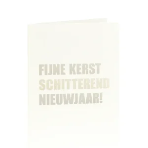 Matriks Kerst- en Nieuwjaarskaart Fijne Kerst Schitterend Nieuwjaar