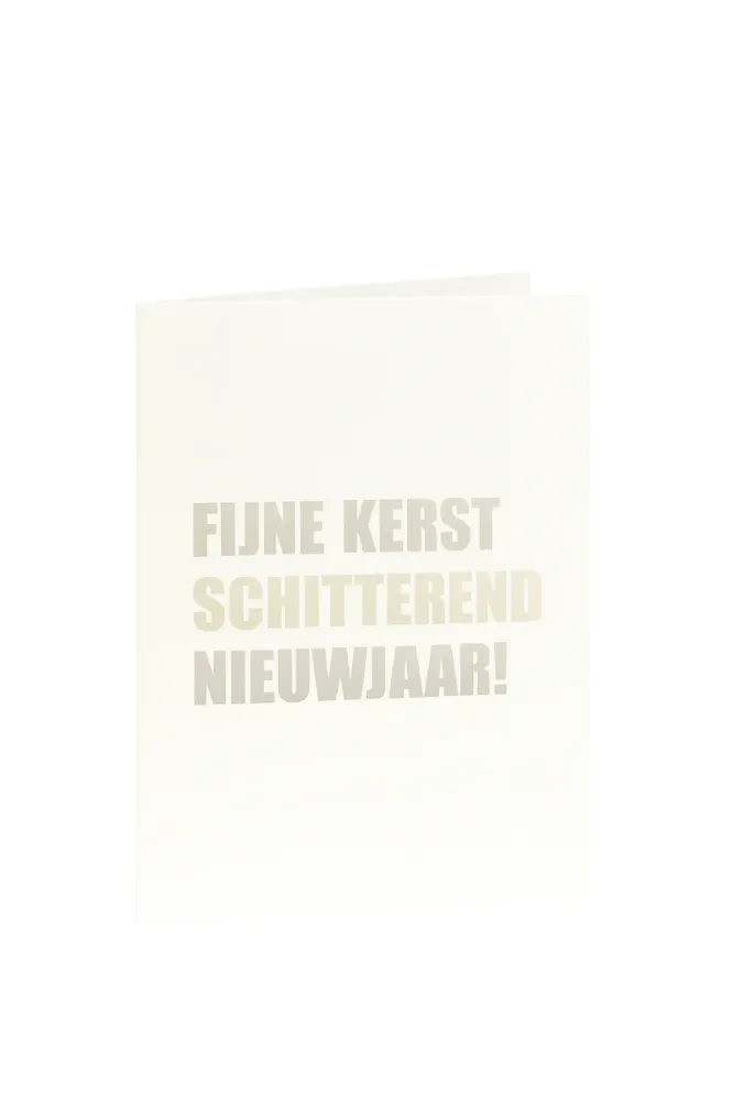 Matriks Kerst- en Nieuwjaarskaart Fijne Kerst Schitterend Nieuwjaar