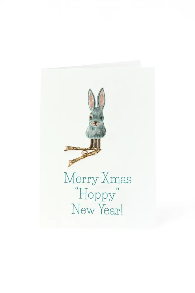 Matriks Kerst- en Nieuwjaarskaart Merry Christmas Hoppy New Year!
