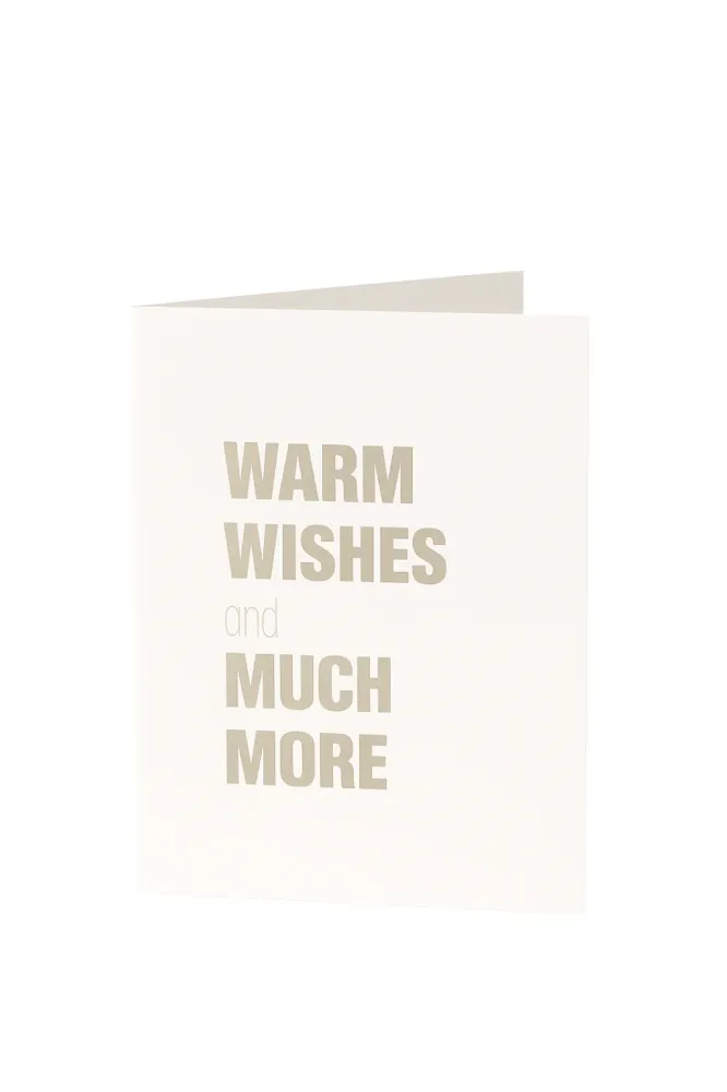Matriks Kerst- en Nieuwjaarskaart Warm Wishes and Much More!