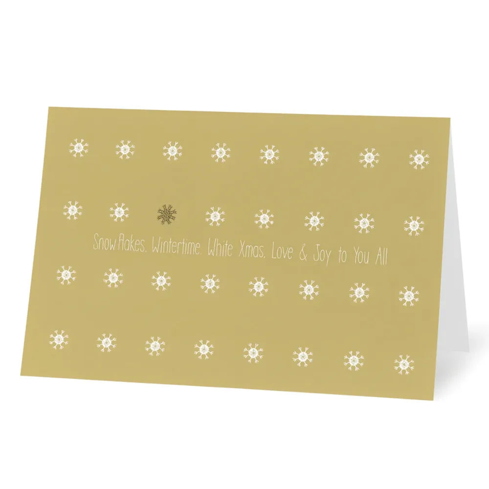 Matriks Kerstkaart Snowflakes, Wintertime, White Xmas...