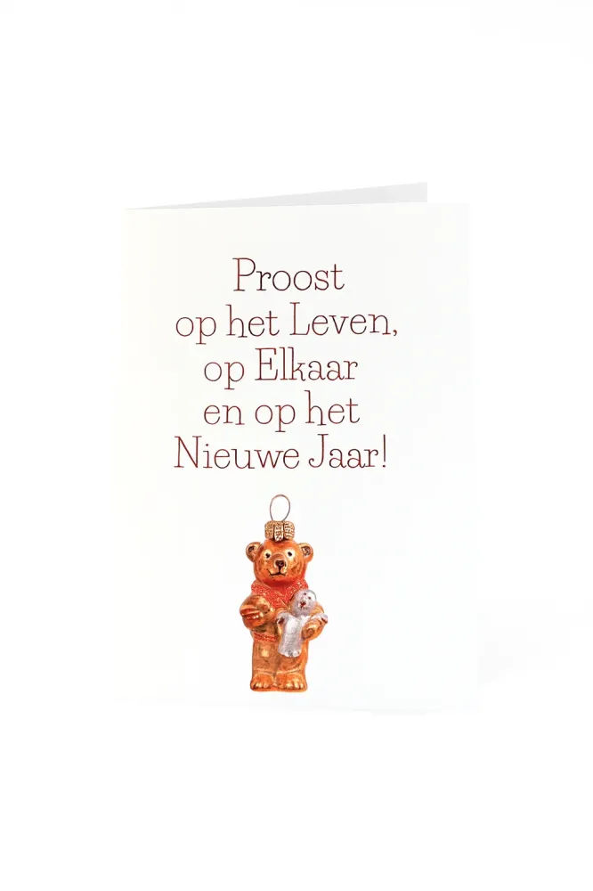 Matriks Nieuwjaarskaart Proost op het Leven!