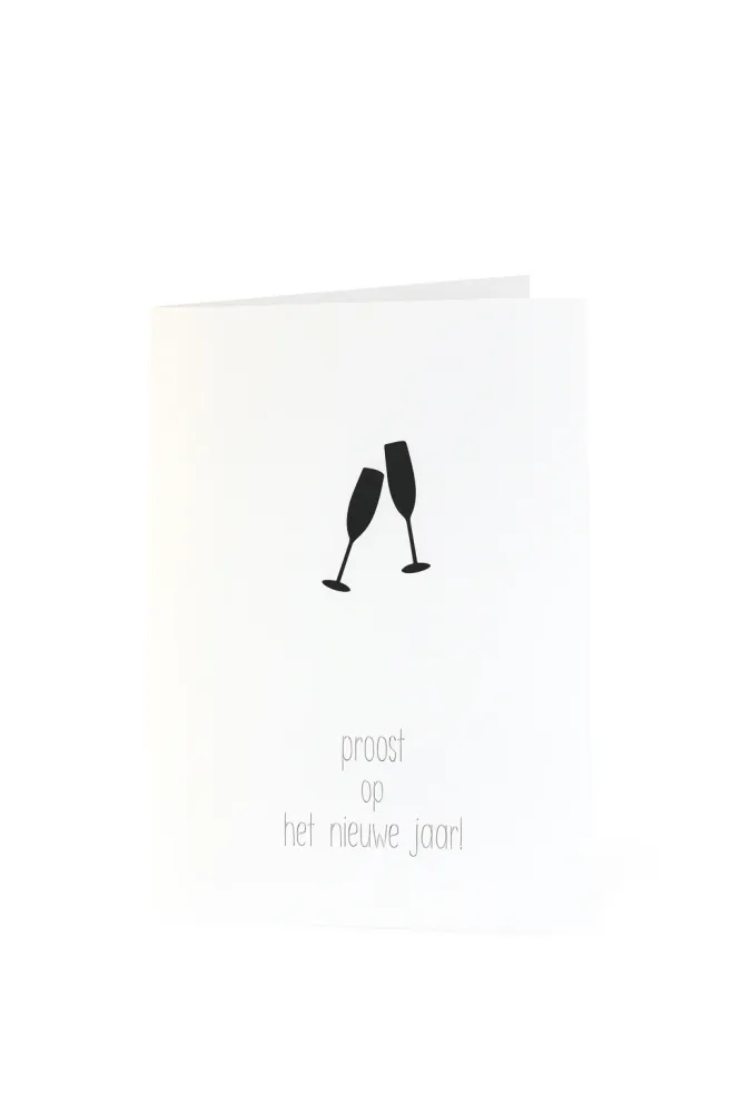 Matriks Nieuwjaarskaart Proost op het Nieuwe Jaar!