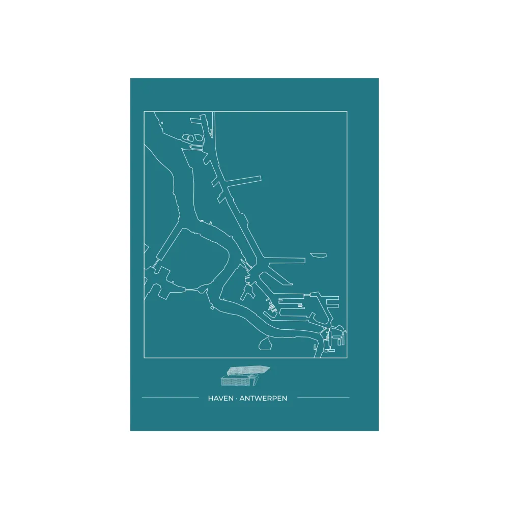 Matriks Postkaart Antwerpen Haven Dubbel A6