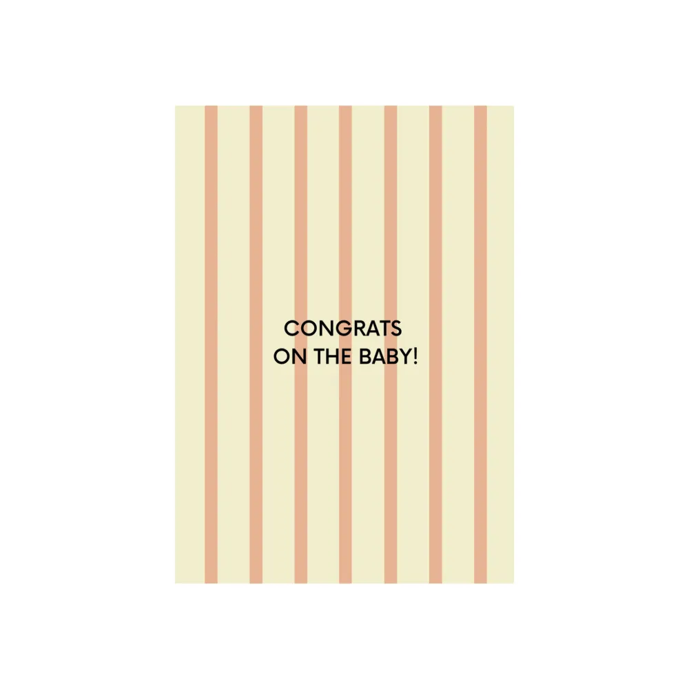 Matriks JL Postkaart Congrats On Baby Pink Dubbel