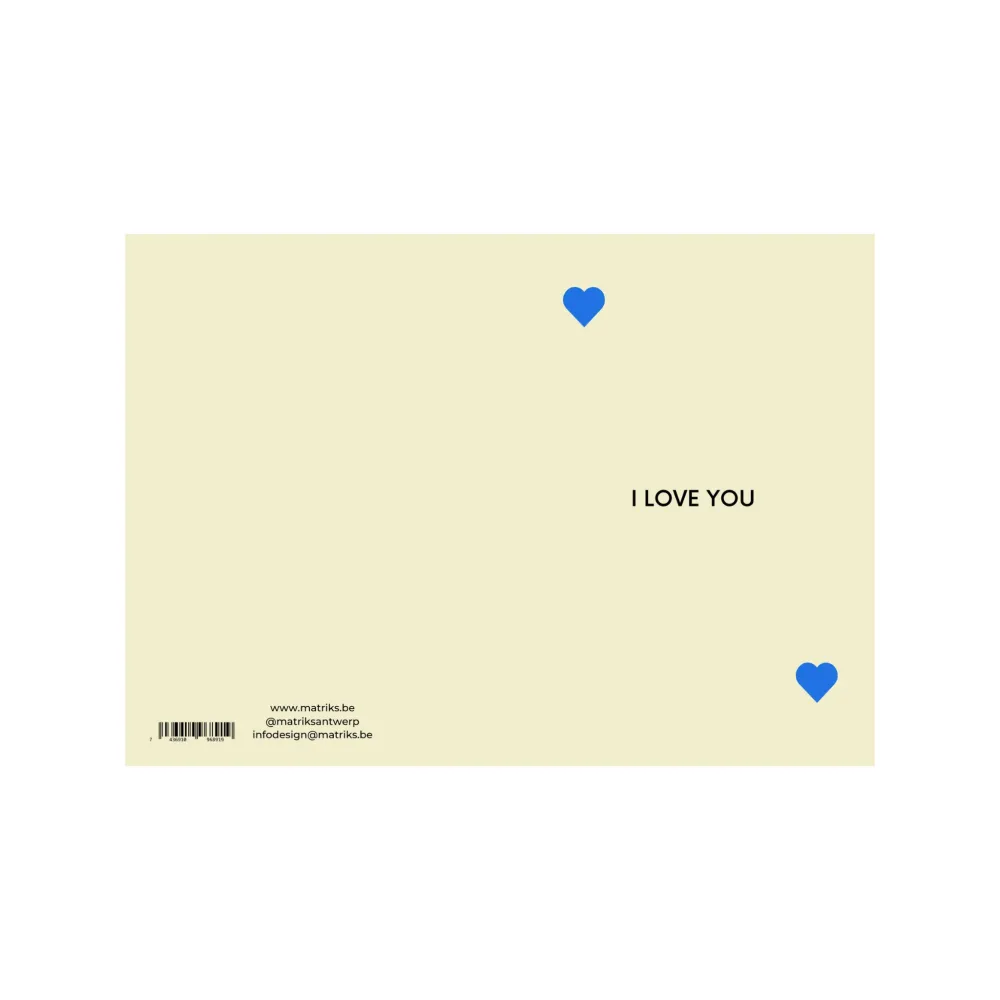 Matriks JL Postkaart I Love You Dubbel