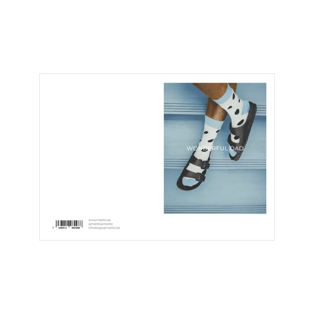 Matriks Postkaart Polaroid Wonderful Dad Dubbel A6