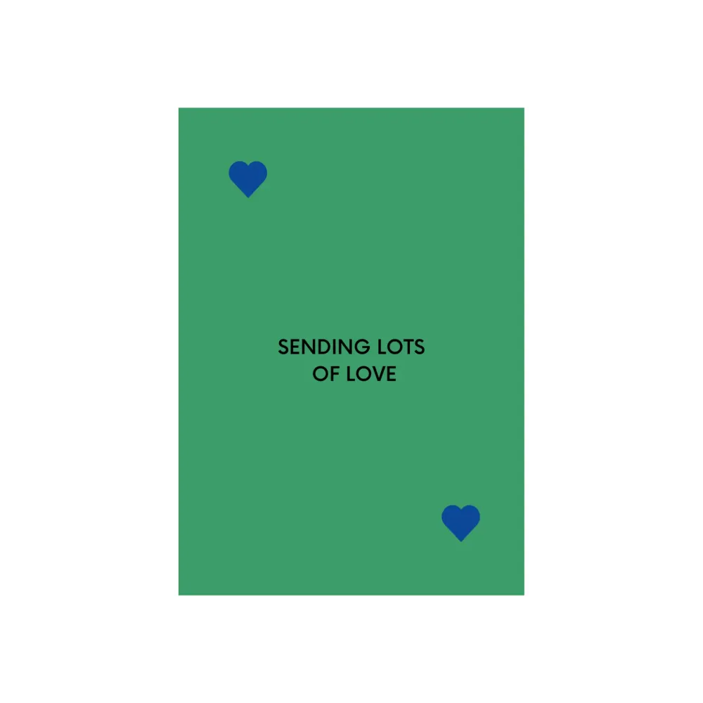 Matriks JL Postkaart Sending Lots Love Dubbel