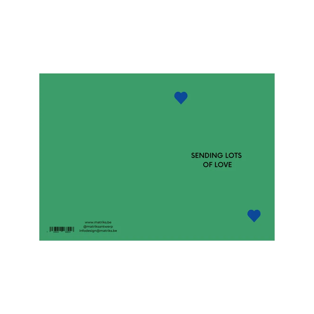 Matriks JL Postkaart Sending Lots Love Dubbel