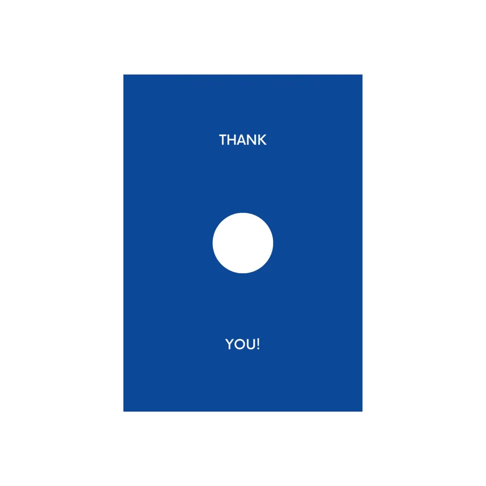Matriks JL Postkaart Thank You Navy Dubbel