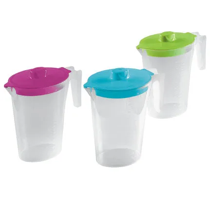 Maatbeker 2l met deksel Rood Maxime