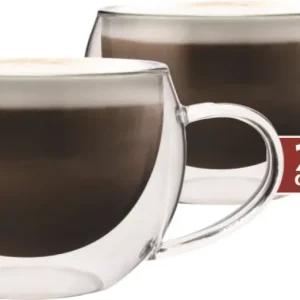 Dubbelwandig Glas Cappuccino 300 ml - set 2 stuks Maxxo
