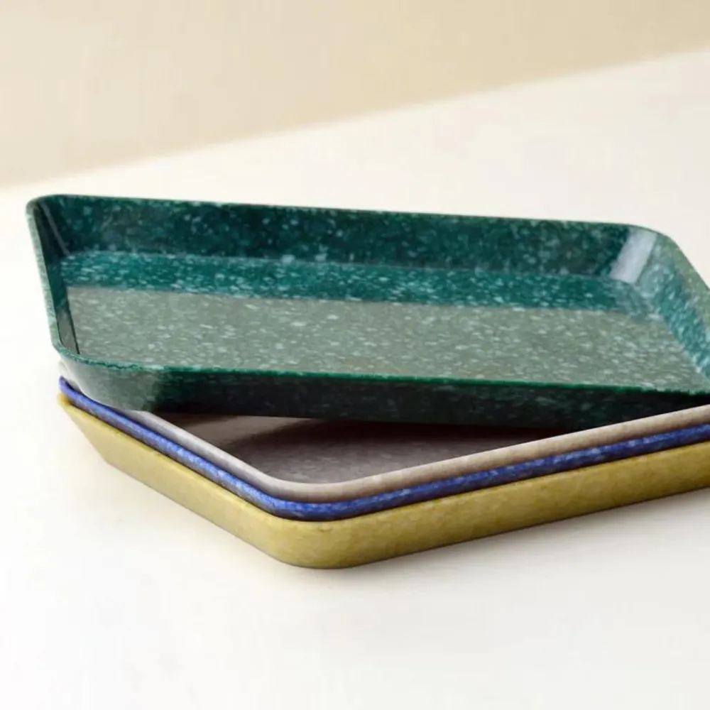 Melamine Marbled Dienblad Navy 23/16